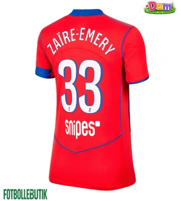 Paris Saint-Germain Warren Zaire-Emery #33 Tredje Tröja Kvinnor 2025-26 Kortärmad